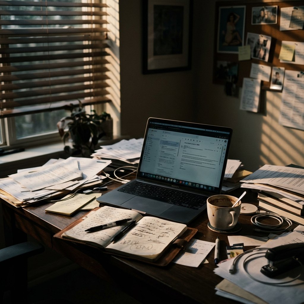 Estres laboral y burnout - escritorio agotamiento