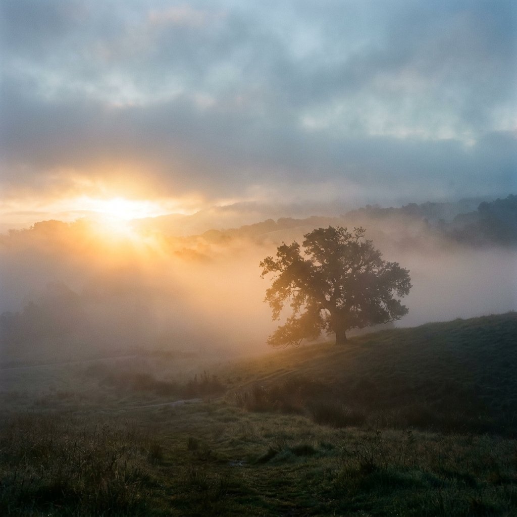 Niebla mental y cortisol - amanecer entre la niebla